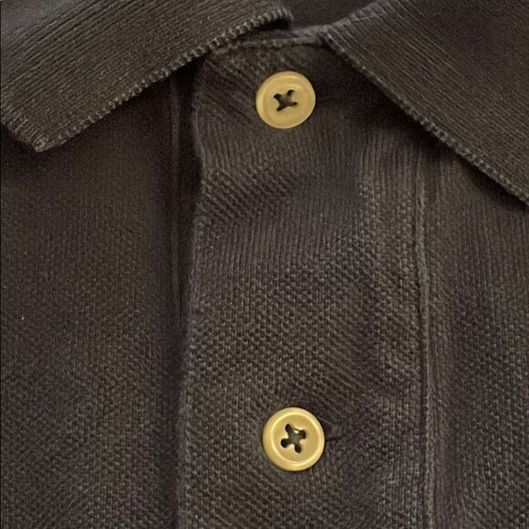 Ralph Lauren Vintage Navy Blue Long Sleeve Polo Shirt Mens Extra Large - Picture 9 of 10